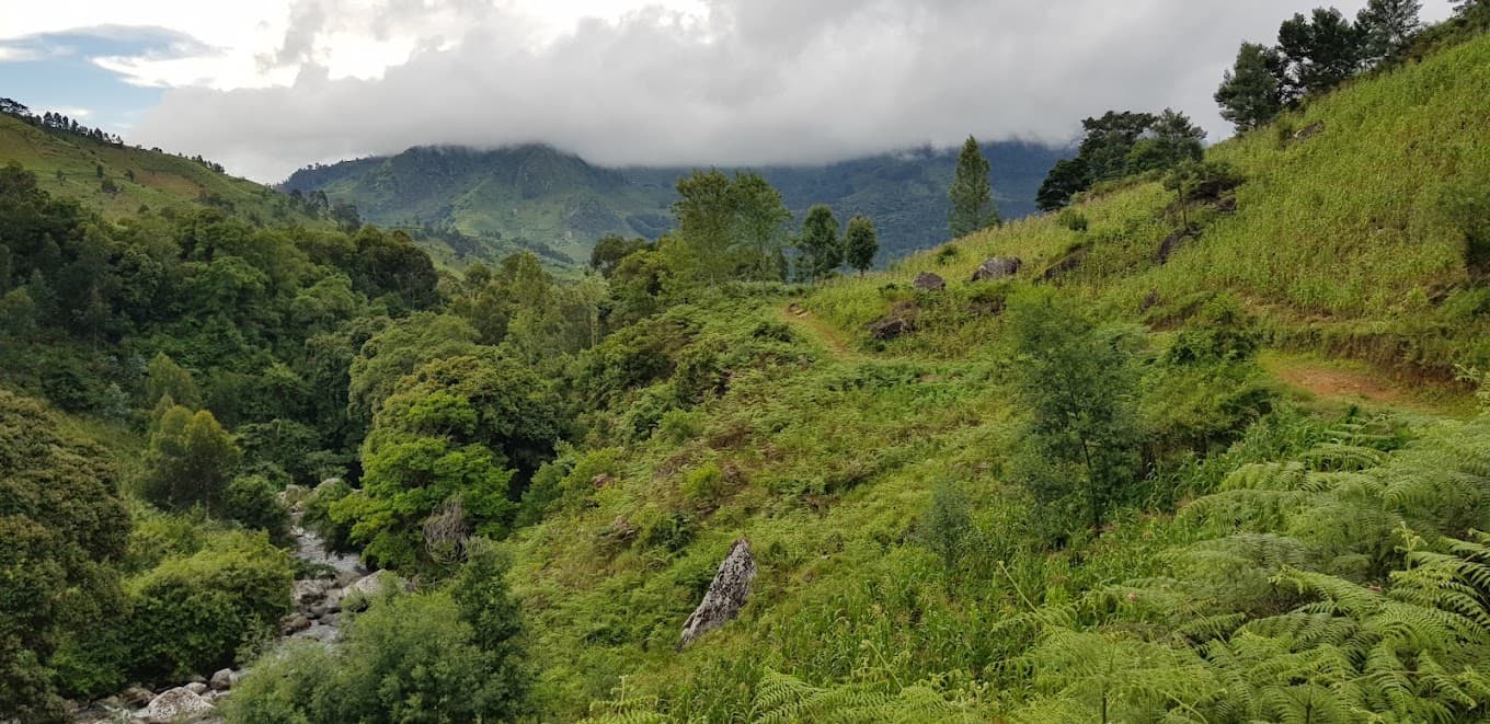 Green mountain landscape around Morogoro, Tanzania